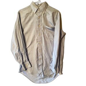 Lands End blue button down shirt 14 1/2-32